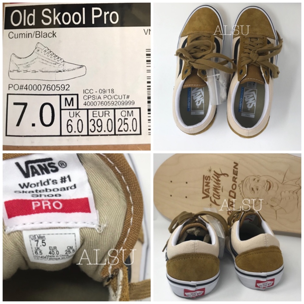 VANS Old Skool Pro Cumin Black True White W AUTHEN - Picture 8 of 8